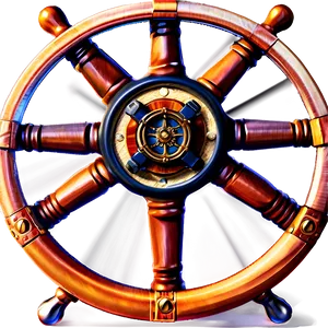 Ship Steering Wheel Nautical PNG 1 PNG