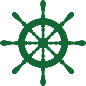 Ship Steering Wheel Silhouette PNG image