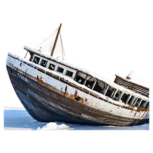 Shipwreck In Arctic Ice PNG 92