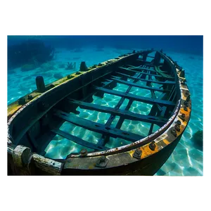 Shipwreck In Clear Blue Waters PNG Uju70 PNG