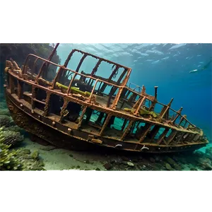 Shipwreck In Marine Sanctuary PNG Sxr