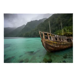 Shipwreck In Misty Cove PNG 06212024 PNG