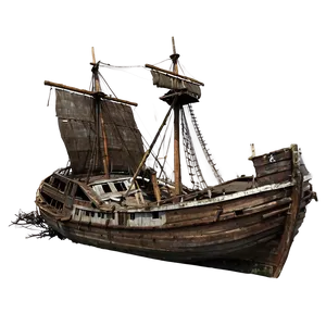 Shipwreck On Deserted Island PNG 06212024