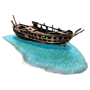 Shipwreck On Deserted Island PNG 06212024