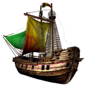 Shipwreck On Rocky Shore PNG Etd60 PNG