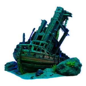 Shipwreck With Coral Growth PNG 30 PNG