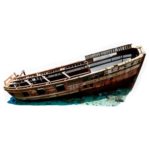 Shipwreck With Marine Life Png 67 PNG image