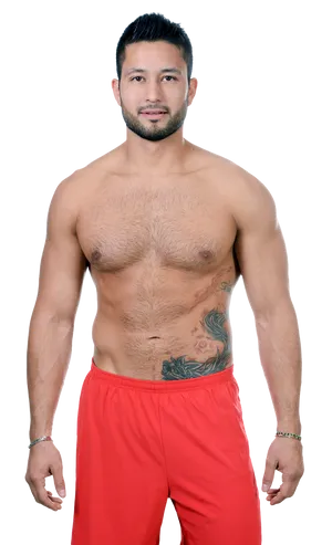 Shirtless Man Red Shorts PNG