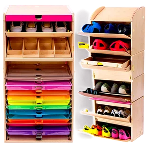 Shoe Box Organizer Ideas Png 06202024 PNG image