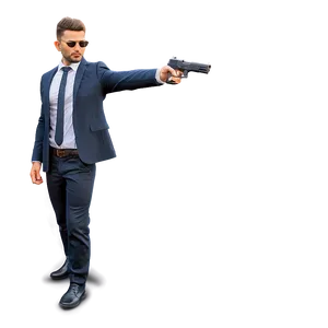 Shooting Stance Handgun Png 06122024 PNG image