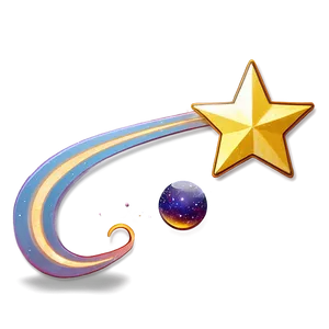Shooting Star In Space Png Hat3 PNG image