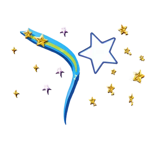 Shooting Star With Moon Png 05232024 PNG image