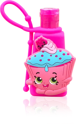 Shopkins Character Lip Balmand Cupcake Toy PNG image