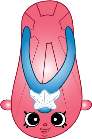 Shopkins Flip Flops Cute Character PNG image