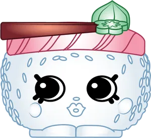 Shopkins Sushi Character PNG image