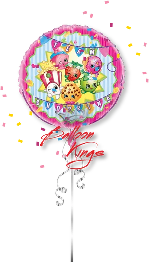 Shopkins Team Themed Balloon PNG image