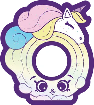 Shopkins Unicorn Frame PNG image