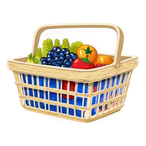 Shopping Basket Clipart Png 06272024 PNG image