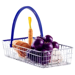 Shopping Basket With Food Png 06272024 PNG image