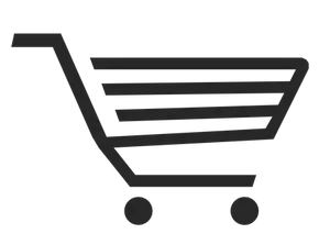 Shopping Cart Icon Black Background