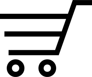 Shopping Cart Icon Black Silhouette PNG image