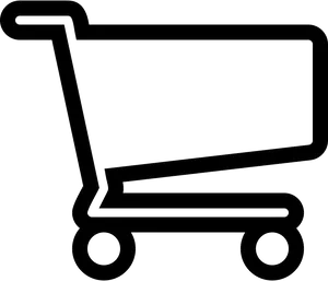 Shopping Cart Icon Blackand White