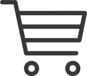 Shopping Cart Icon Blue Background