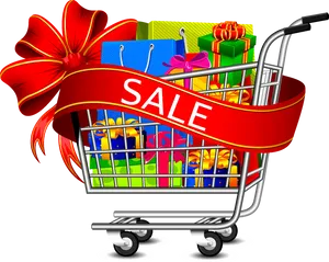 Shopping Cart Sale Event PNG image