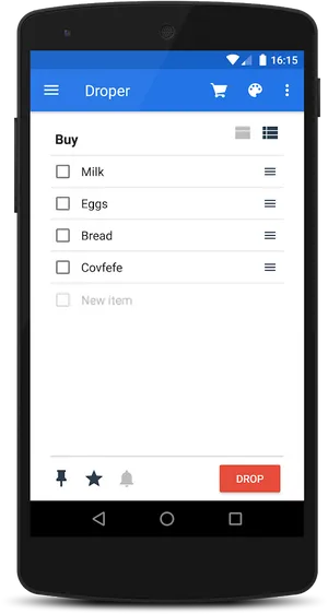 Shopping List App Screen.png PNG image