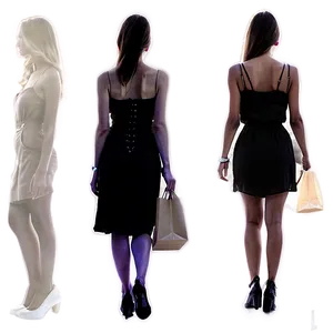 Shopping Woman Silhouette PNG Pdp73