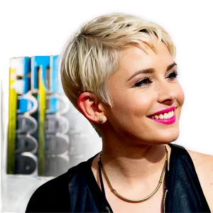 Short Blonde Pixie Cut PNG 05252024 PNG