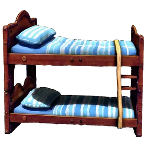 Short Bunk Bed PNG 06132024