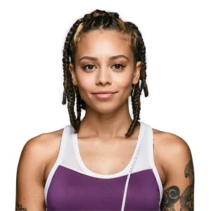 Short Dreads For Athletic Lifestyle Png Hct PNG image