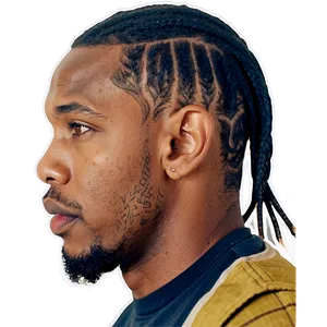 Short Dreads For Black Men Png 06272024 PNG image