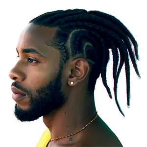 Short Dreads For Black Men Png 06272024 PNG image