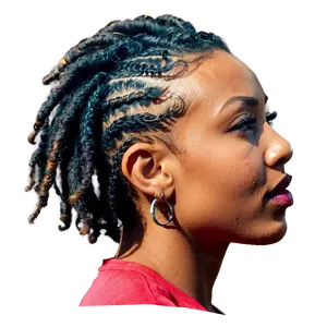 Short Dreads Twist Out Png 06272024 PNG image