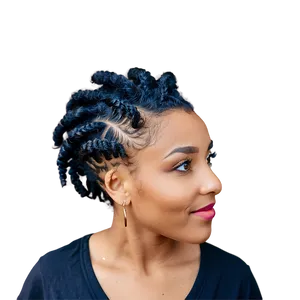 Short Dreads Twist Out Png Nhv81 PNG image