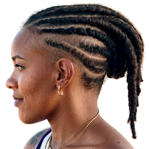 Short Dreads With Fade Png Xag45 PNG image