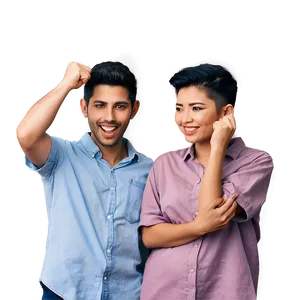Short Hair Celebration PNG Fhg61