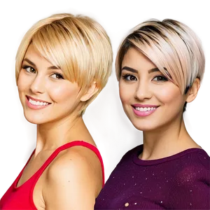 Short Hair Makeover Png 06272024 PNG image