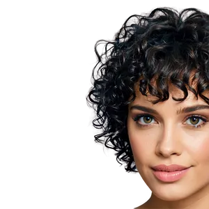 Short Hair Perm Style Png 58 PNG image