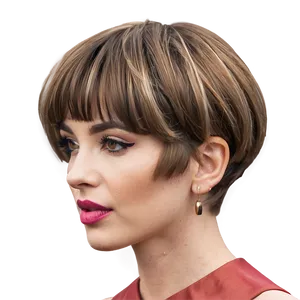 Short Hair Vogue Png Han PNG image