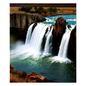 Shoshone Falls Idaho Waterfall Png Fyp PNG image