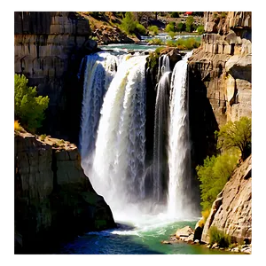 Shoshone Falls Idaho Waterfall Png Xed PNG image