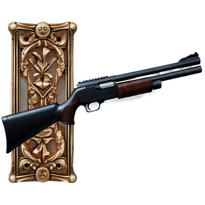 Shotgun With Picatinny Rail PNG 05252024 PNG