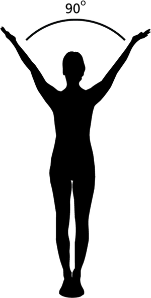 Shoulder Abduction Exercise Silhouette