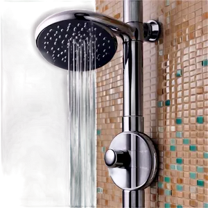 Shower With Mosaic Tile Detail PNG 59