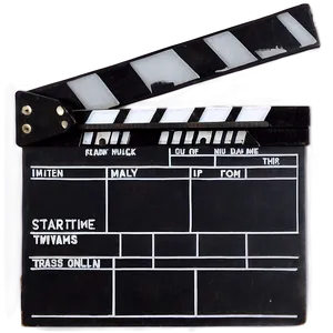 Showtime Clapperboard Png Mls4 PNG image