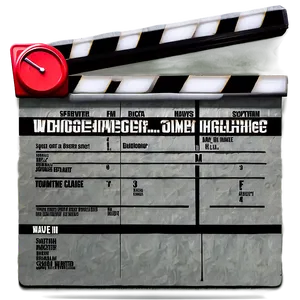 Showtime Movie Slate Png Eqg PNG image