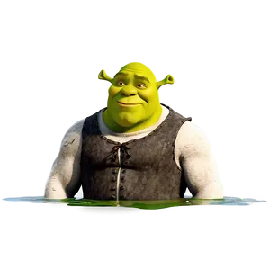 Shrek In Swamp Background Png 05042024 PNG image